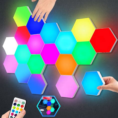 Hexagon Lights With Remote Control Smart Led Wall Light Panels ...