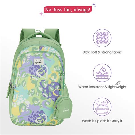 Buy Genie Laena 36L Ash Green School Backpack Online