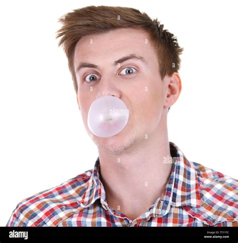 Blowing bubble gum hi-res stock photography and images - Alamy