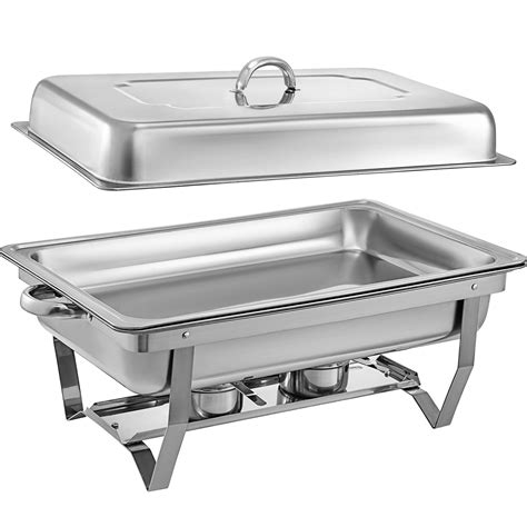 VEVOR Chafing Dish 4 Packs 8 Quart Stainless Steel Chafer Full Size ...