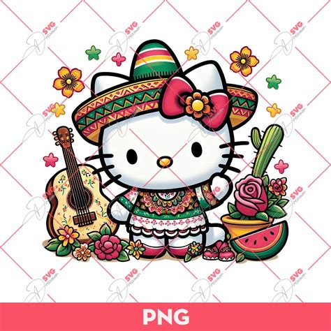 Mexican Hello Kitty PNG - SVG Dreamer