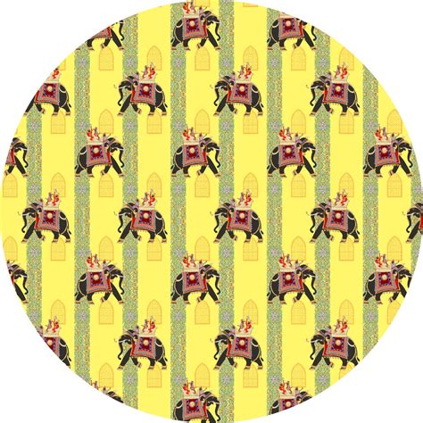 Overlay of an elephant with a yellow background. – EFS