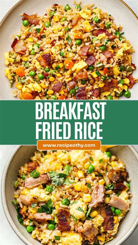 Breakfast Fried Rice Recipe | Recipe in 2025 | Fried rice, Breakfast ...