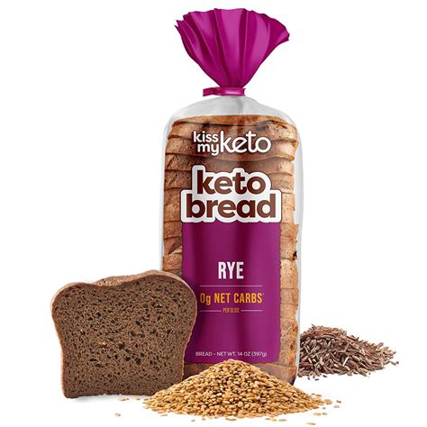 Kiss My Keto Bread Zero Carb (0g-Net) - Wheat Bread Loaf, Low Calorie ...