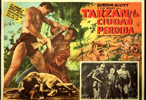 Tarzan in the Lost City 12"x17" Lobby Card Gordon Scott Eve Brent ...