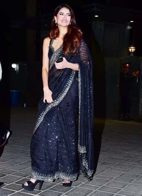 Lazy Saree look of Palak Tiwari stuns in hottest saree look at Arpita ...
