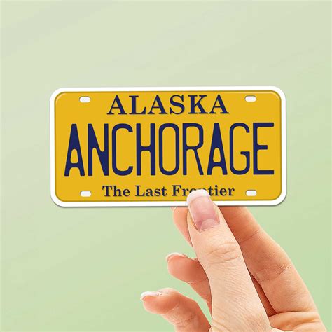 Alaska License Plate Stickers - Choose Your AK City – Sentinel Supply