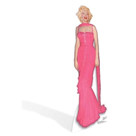 Star Cutouts SC272 Marilyn Monroe Pink Evening Gown Cardboard Stand Ups ...