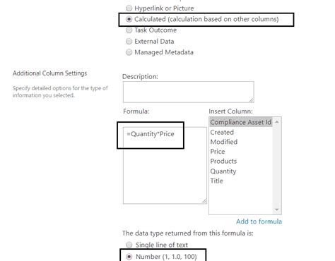 Total a Calculated Column in SharePoint 的图像结果