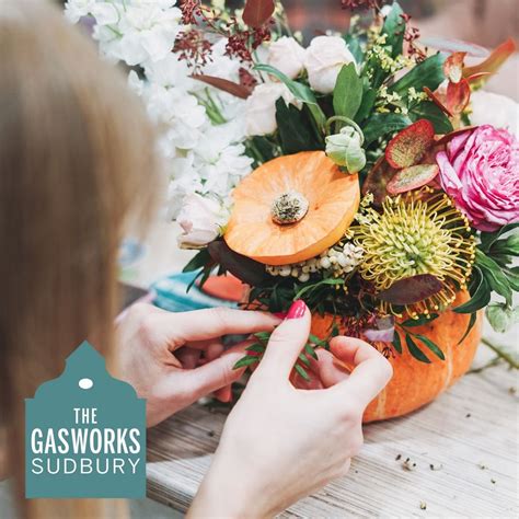 Pumpkin Flower Arrangement Workshop, The Gasworks Sudbury, School Lane ...
