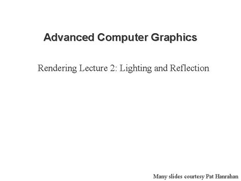 Image result for Advanced Computer Graphics