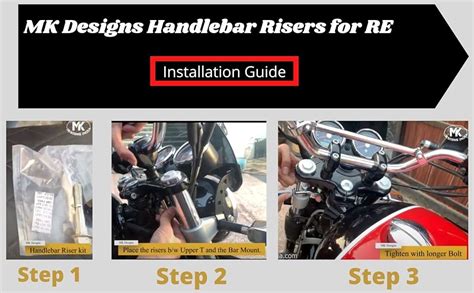 MK Designs Handle Risers for RE Interceptor 650 : Amazon.in: Car ...