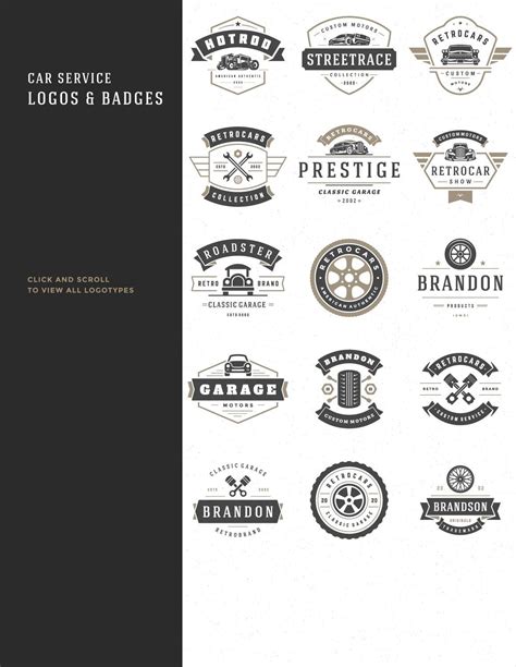 Car garage badges logos – Artofit