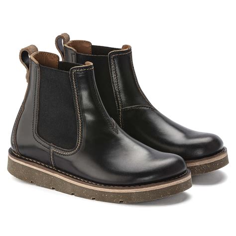 Buy Black Birmingham Slip On Mid Oiled Leather Online in India ...