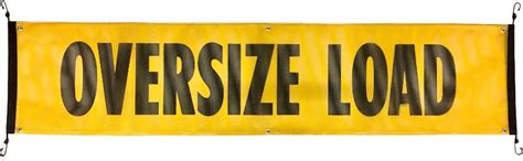 Buy Oversize Load Sign Banner with Bungees for Trucks and Pilot Cars ...