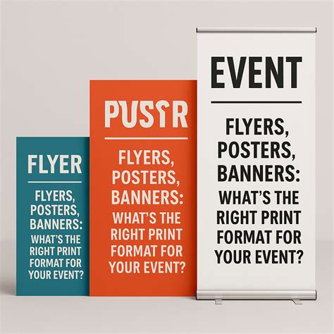 Flyers vs Posters vs Banners - Which Print Format Is Best for You?