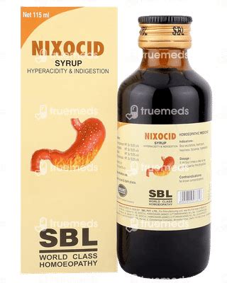 Sbl Nixocid Syrup 115 Ml - Uses, Side Effects, Dosage, Price | Truemeds