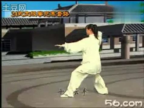 吴阿敏24式太极拳（背面带口令）（流畅）,生活,健身运动,好看视频
