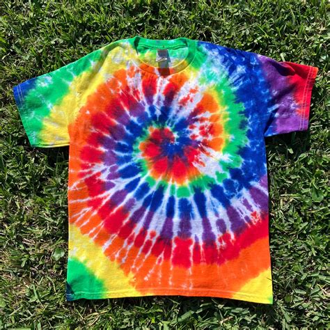 Youth Unisex Large Rainbow Swirl Tie Dye Tshirt, Rainbow Shirt, Rainbow Tie Dye, Hippy Shirt ...