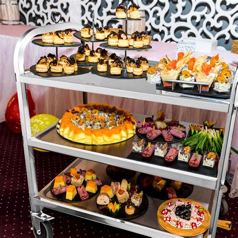 Buy HLC 3 Tier Heavy Duty Commercial Grade Utility Cart Kitchen Trolley ...