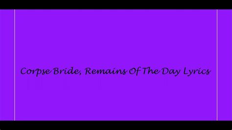 Image result for Remains of the Day Corpse Bride