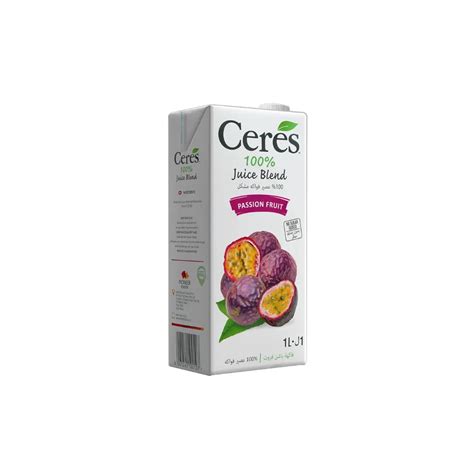 Buy Ceres Passion Fruit Juice No Sugar Added 1000ml – Healthy & Pure