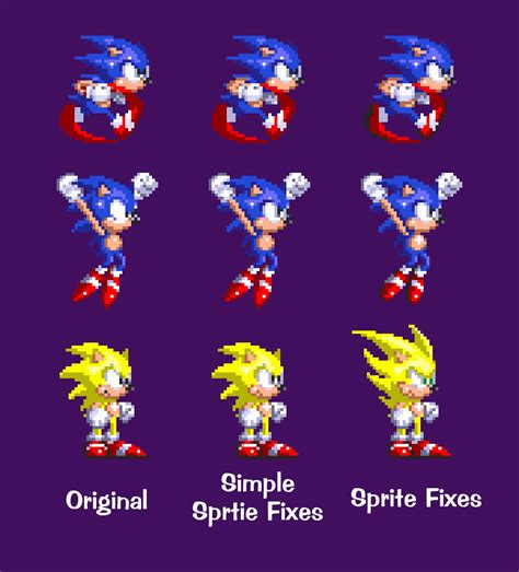 Sonic Sprite Fixes Mod for Sonic 3 A.I.R. | S3AIR Mods