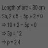 If a piece of wire 30cm long is bent into the form of an arc of a ...
