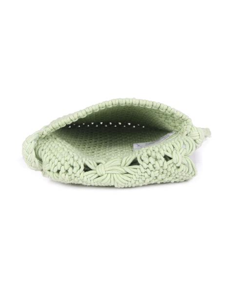 Green Macrame Flapover Crossbody Sling Bag – astridlifestyle