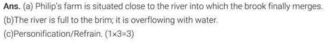 NCERT Solutions for Class 9 Chapter 6 The Brook