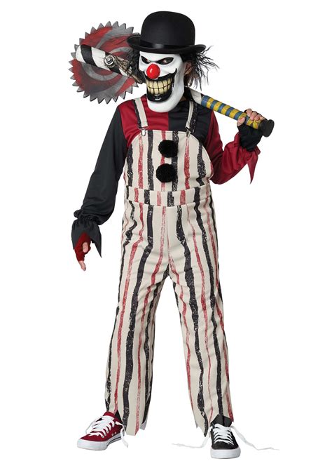 Carnival Creepster Clown Boy's Costume