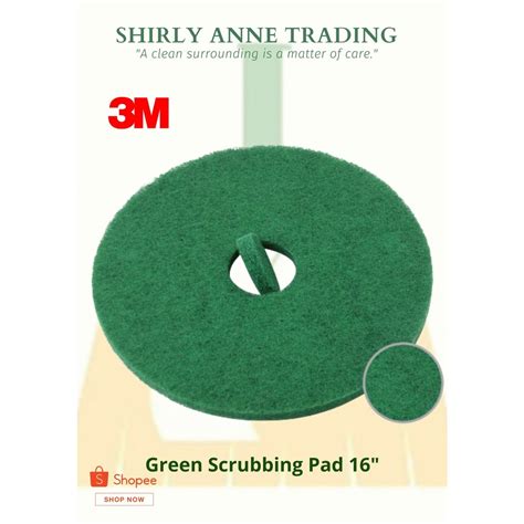 Green Scrubbing Pad 16" & 20" 3M and Ordinary (Floor Scrubbing Pads ...