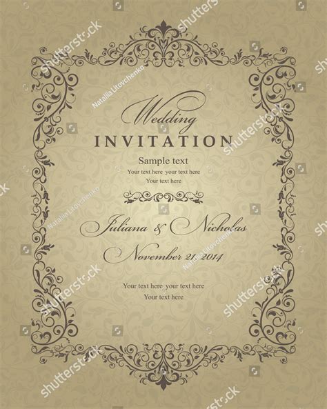 24+ Traditional Wedding Invitation Examples to Download