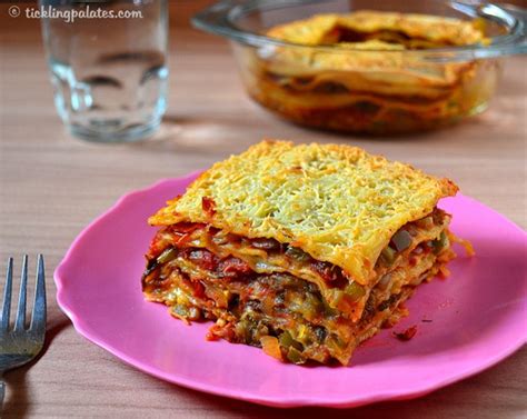 Tickling Palates: Vegetable Lasagna Recipe With Homemade  
