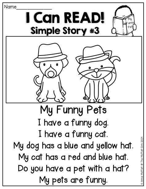 I Can READ Simple Stories! Simple stories made up of SIGHT WORDS and ...