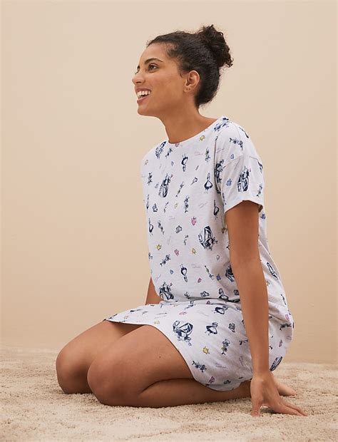 Buy Alice in Wonderland™ Short Nightdress at Marks & Spencer
