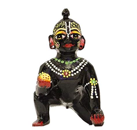 Buy Brijwasi Bazaar | Black Painted Laddu Gopal / Bal Gopal | Beautiful ...