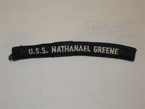 US NAVY ROCKER, USS NATHANAEL GREENE - Wardog Militaria