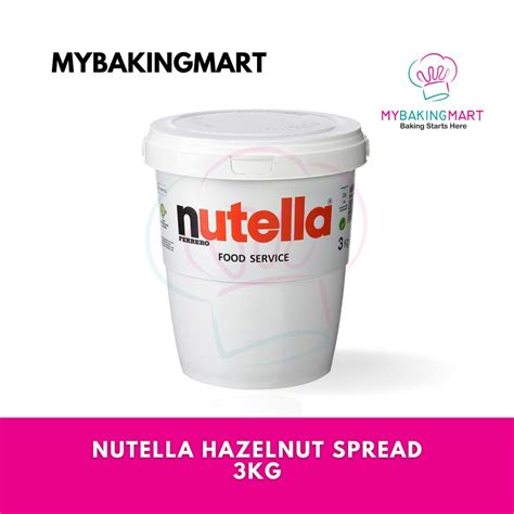 Nutella Hazelnut Spread 3kg - MyBakingMart