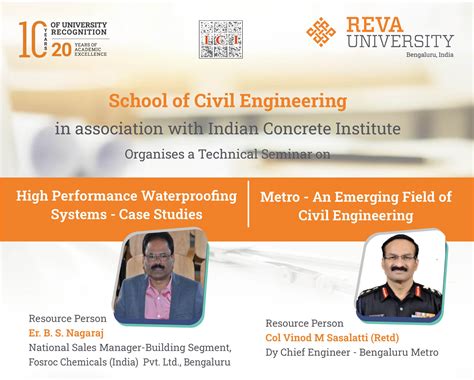 Technical Seminars - School Of Civil Engineering | REVA University