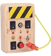Buy Clapstore Toys Montessori Toggle Play Busy Board with LED Light ...