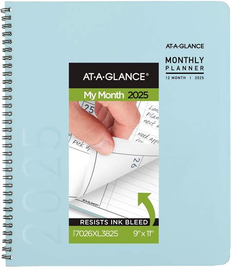 Amazon.com : AT-A-GLANCE 2026 Planner, Monthly, 15-Month, 9" x 11", Large, Navy (702602026 ...