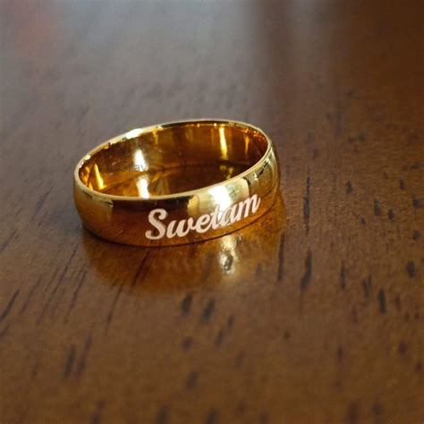 Engagement Gold Rings With Names