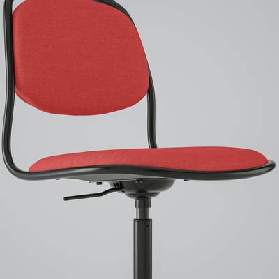 ÖRFJÄLL swivel chair, black/Vissle red - IKEA