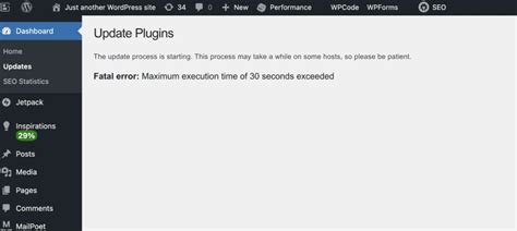 How To Resolve Maximum Execution Time Exceeded Error In WordPress