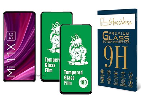 GlassVerse 18D Tempered Glass With Inbuilt AirBag Borders For Xiaomi Mi ...
