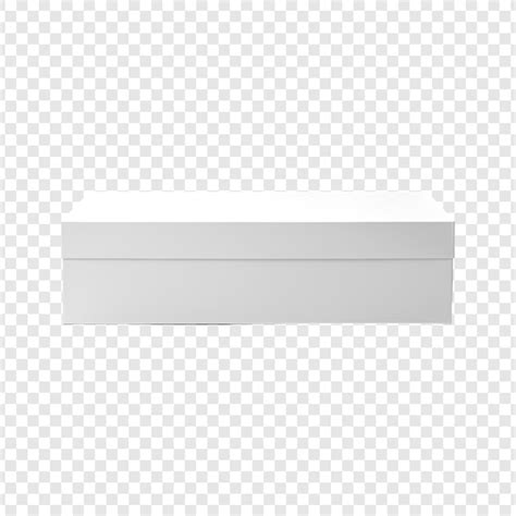White paper box on transparent background | Premium AI-generated PSD