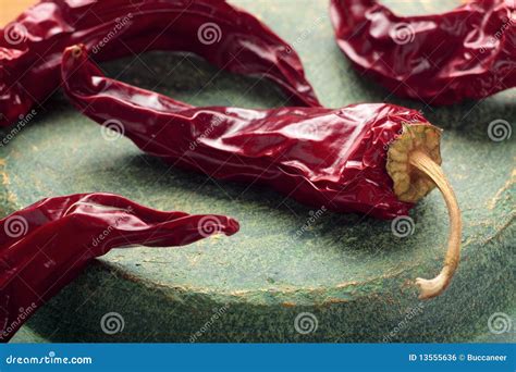 Dried red chili peppers stock photo. Image of spice, diet - 13555636