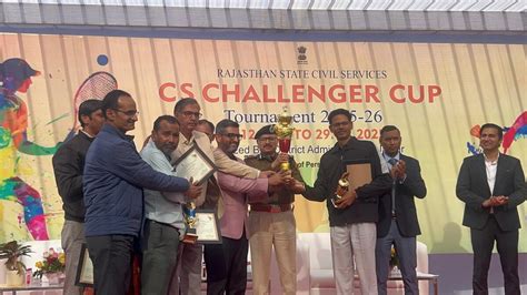 CS चैलेंजर ट्रॉफी 2025 में राजस्थान लेखा सेवा ने क्रिकेट में जीता ...