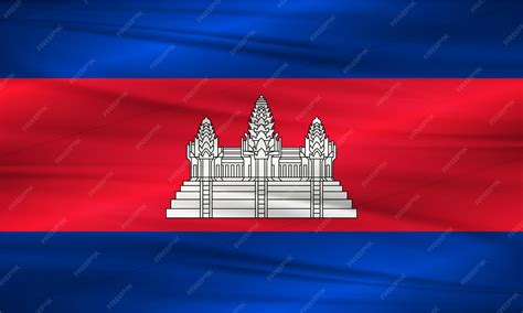Premium Vector | Illustration of cambodia flag and editable vector of ...